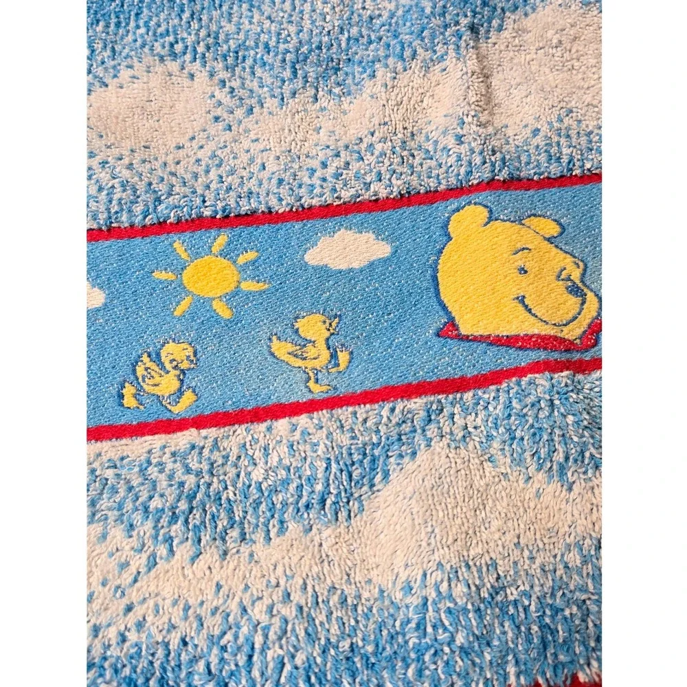 VTG Disney Winnie the Pooh Blue Cloud Hand Towel Character Bathroom Decor